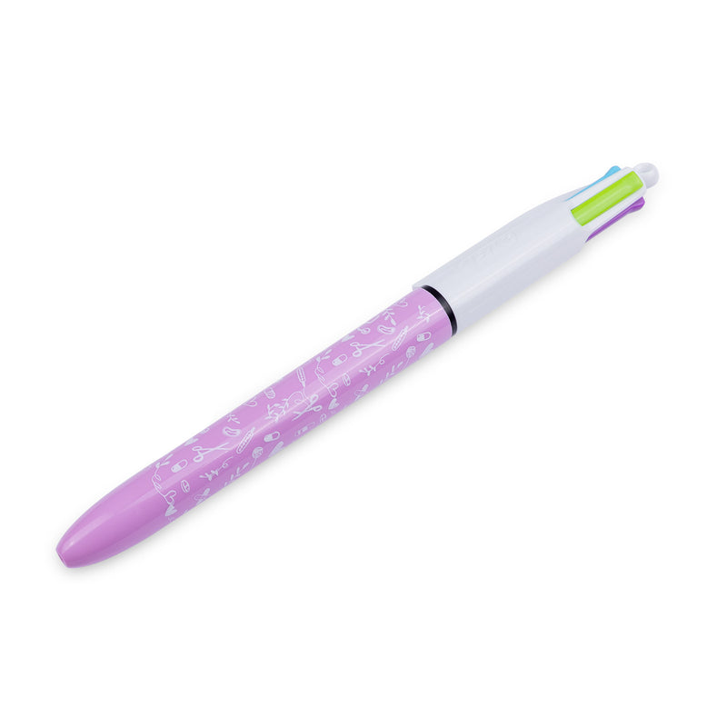 Stylo 4 couleurs BIC - Collection Sweet - Lavande