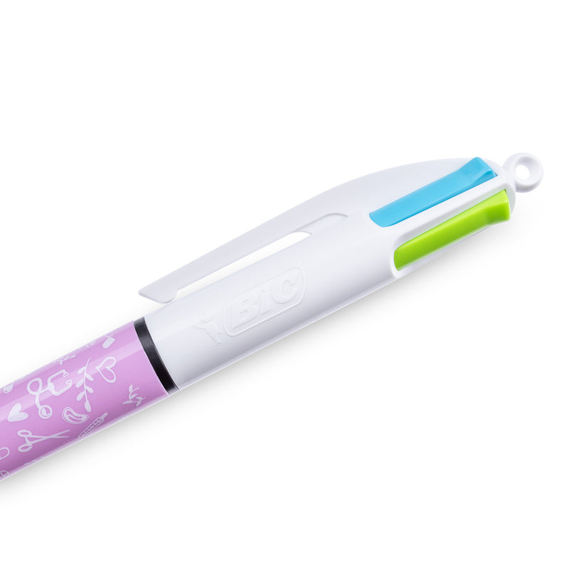 Stylo 4 couleurs BIC - Collection Sweet - Lavande