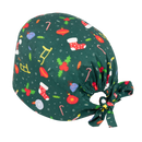 Calot de chirurgie spécial Noël – Rouge, vert ou beige – 100 % coton