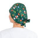 Calot de chirurgie spécial Noël – Rouge, vert ou beige – 100 % coton