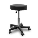 Tabouret noir sur roulettes ABS